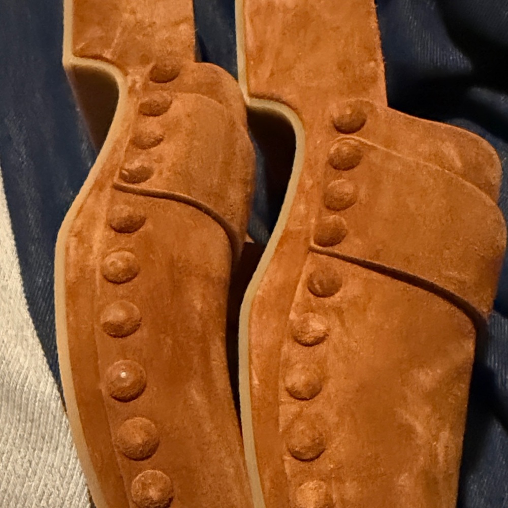 Chloé Brown Suede Clogs - Picture 2 of 5